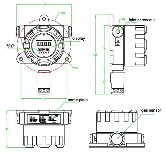 single gas detectors